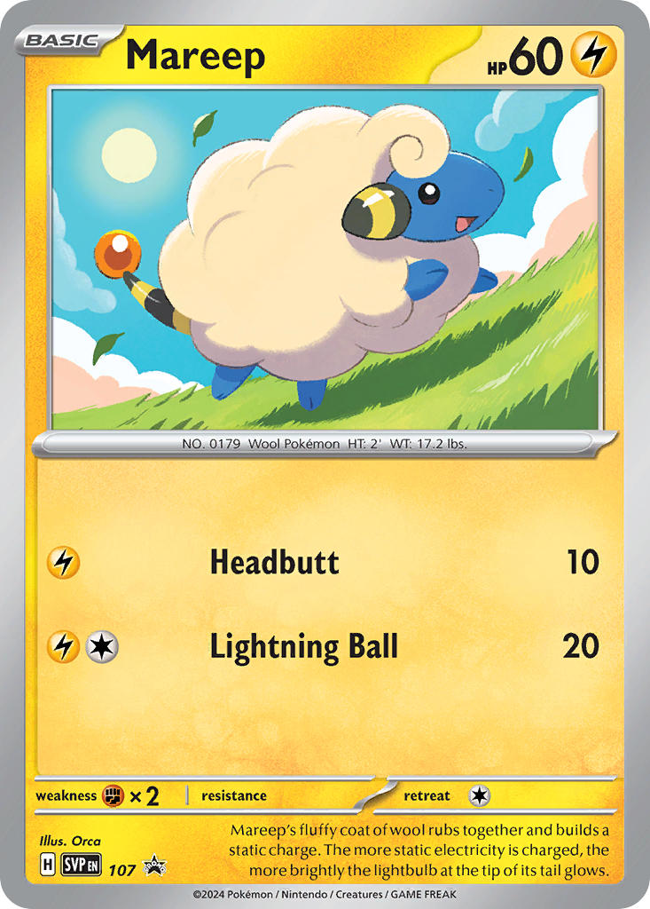Mareep 107/SVP Promo Scarlet & Violet Promos Pokémon card