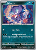 Sableye 107/162 Rare Temporal Forces Pokémon card