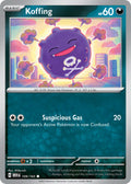 Koffing 109/165 Common 151 Pokémon card