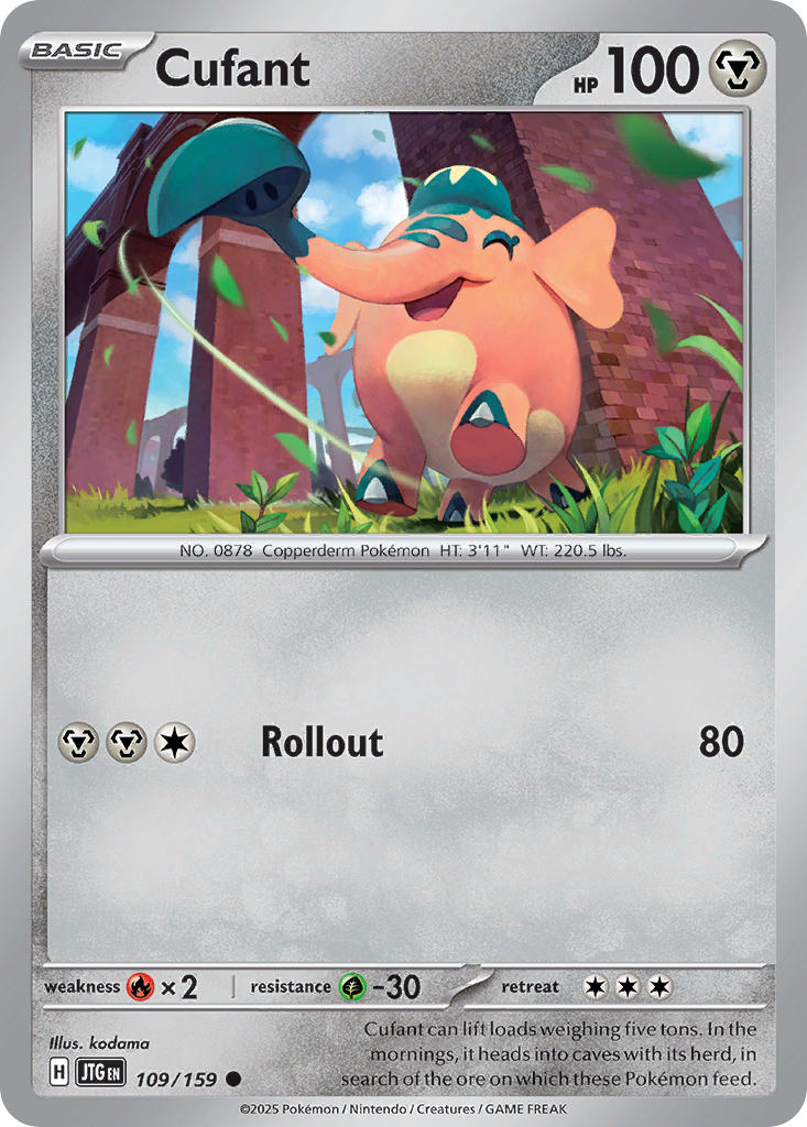 Cufant 109/159 Common Journey Together Pokémon card