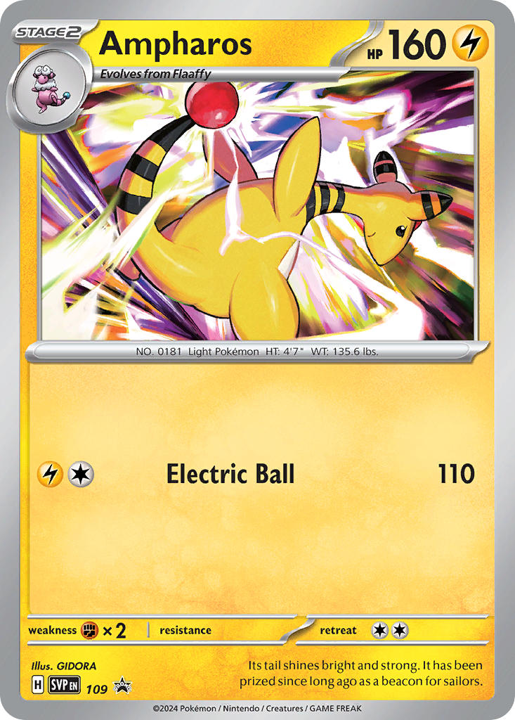 Ampharos 109/SVP Promo Scarlet & Violet Promos Pokémon card