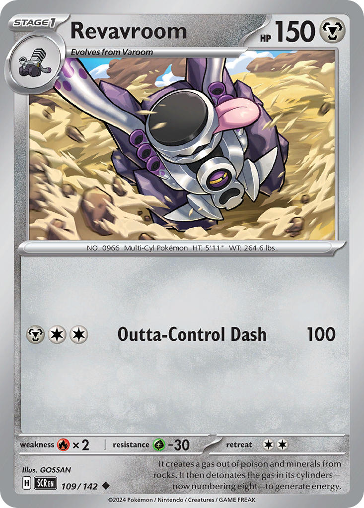Revavroom 109/142 Uncommon Stellar Crown Pokémon card
