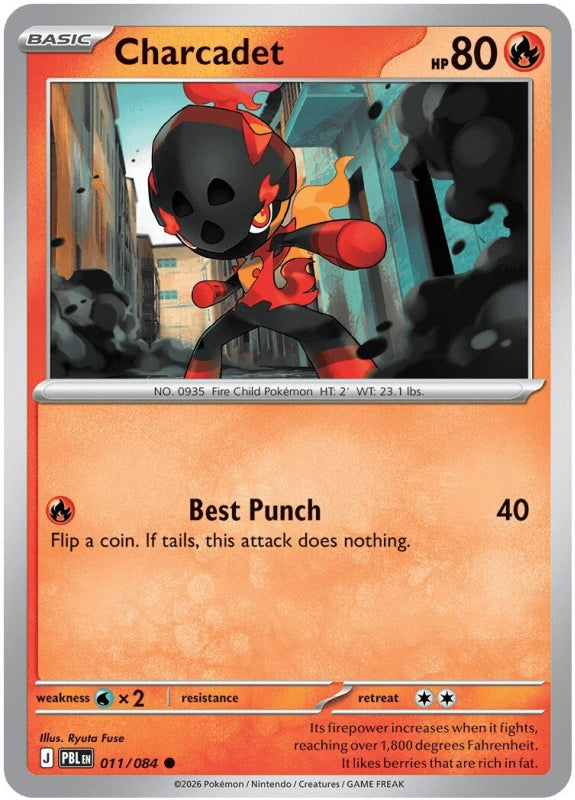 Charcadet 011/084 Pitch Black Pokémon card