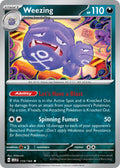 Weezing 110/165 Rare 151 Pokémon card