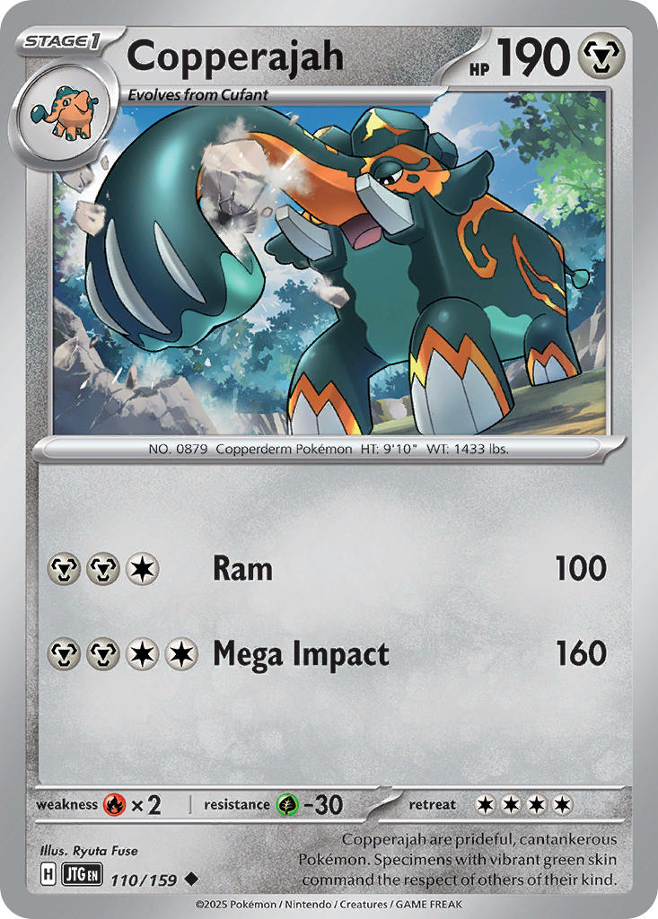 Copperajah 110/159 Common Journey Together Pokémon card