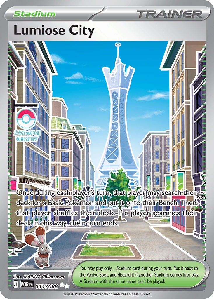 Lumiose City 111/088 Ultra Rare Perfect Order Pokémon card