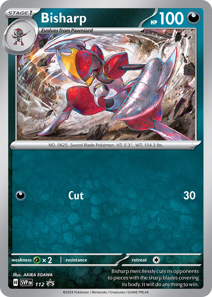 Bisharp 112/SVP Promo Scarlet & Violet Promos Pokémon card