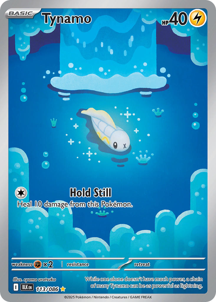 Tynamo 113/086 Illustration Rare Black Bolt Pokémon card