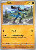 Riolu 113/198 Common Scarlet & Violet Pokémon card