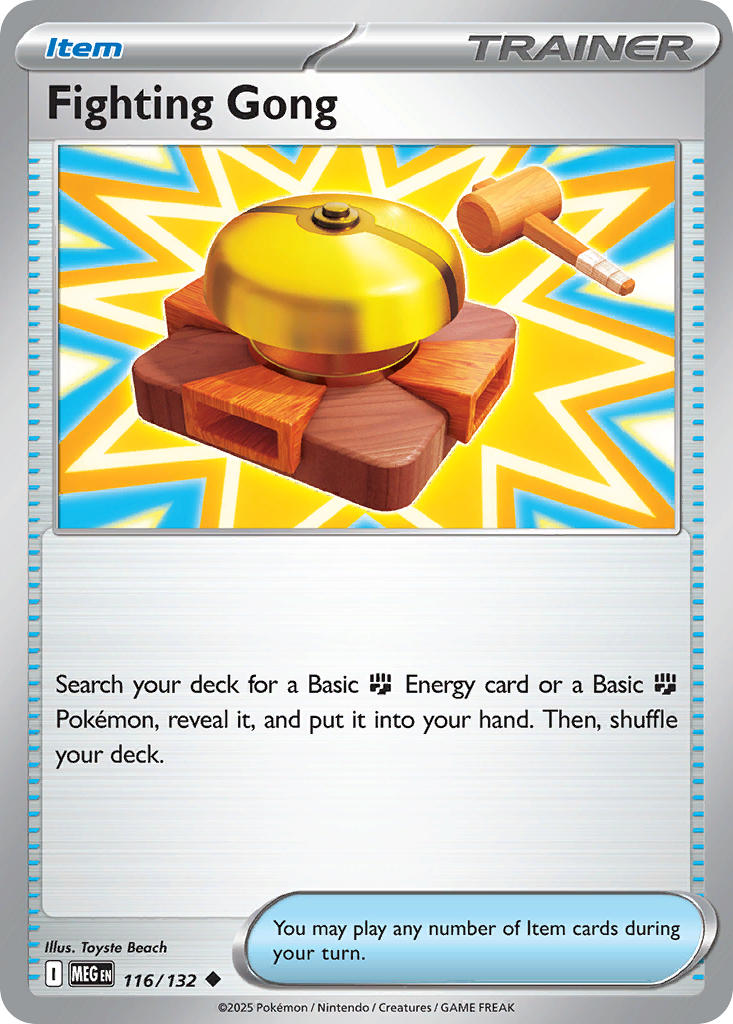 Fighting Gong 116/132 Uncommon Mega Evolution Pokémon card