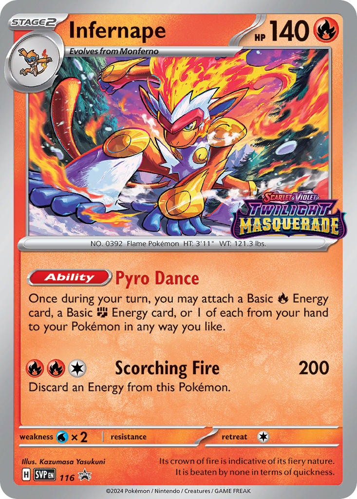 Infernape 116/SVP Promo Scarlet & Violet Promos Pokémon card