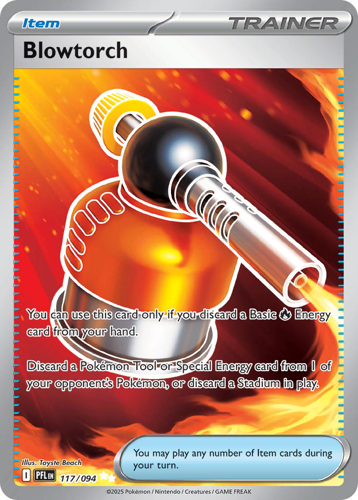 Blowtorch 117/094 Ultra Rare Phantasmal Flames Pokémon card