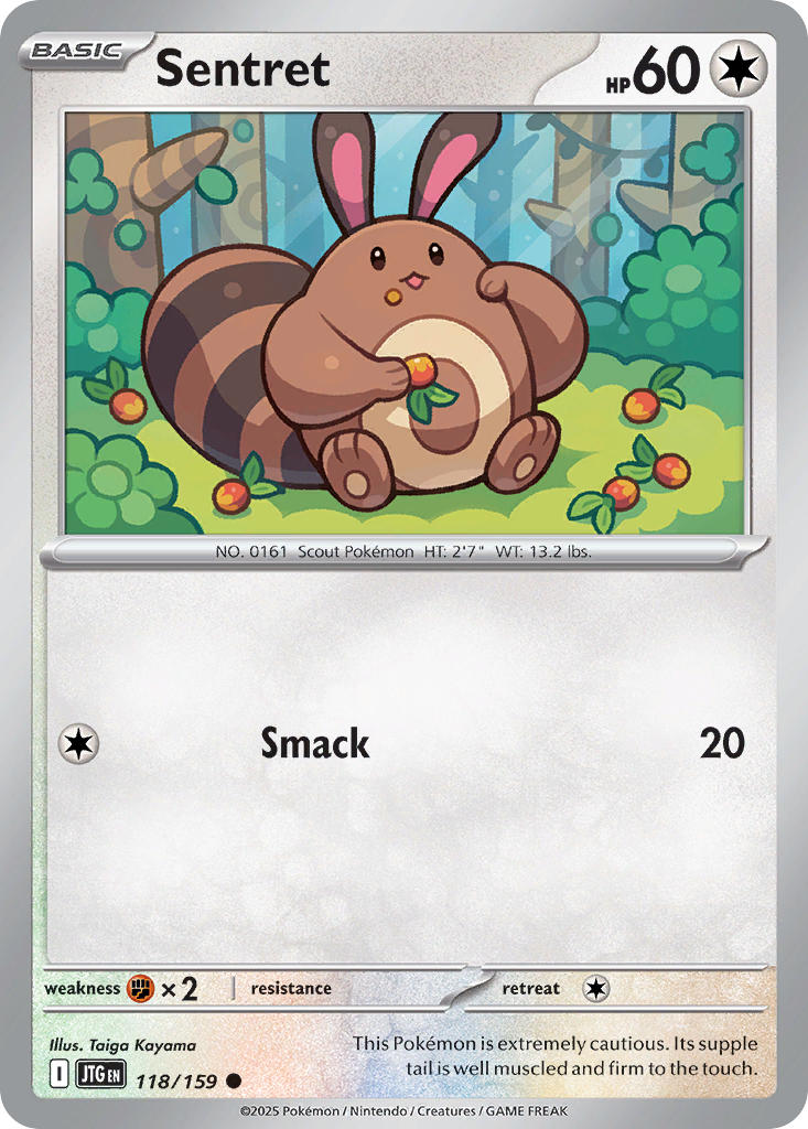 Sentret 118/159 Common Journey Together Pokémon card