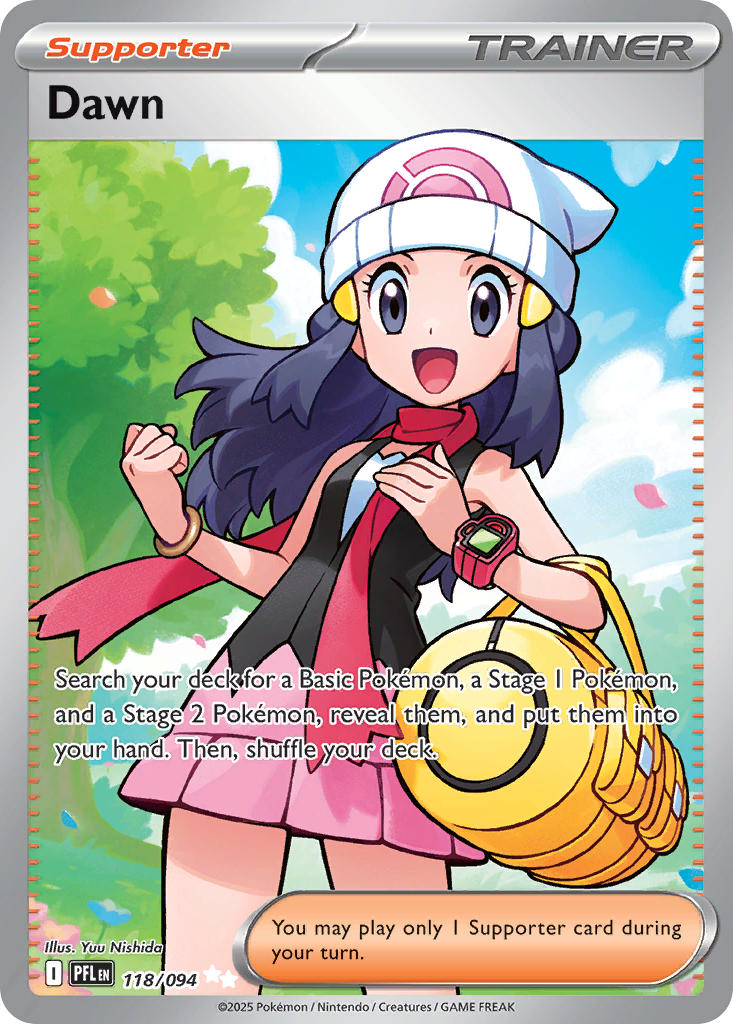 Dawn 118/094 Ultra Rare Phantasmal Flames Pokémon card