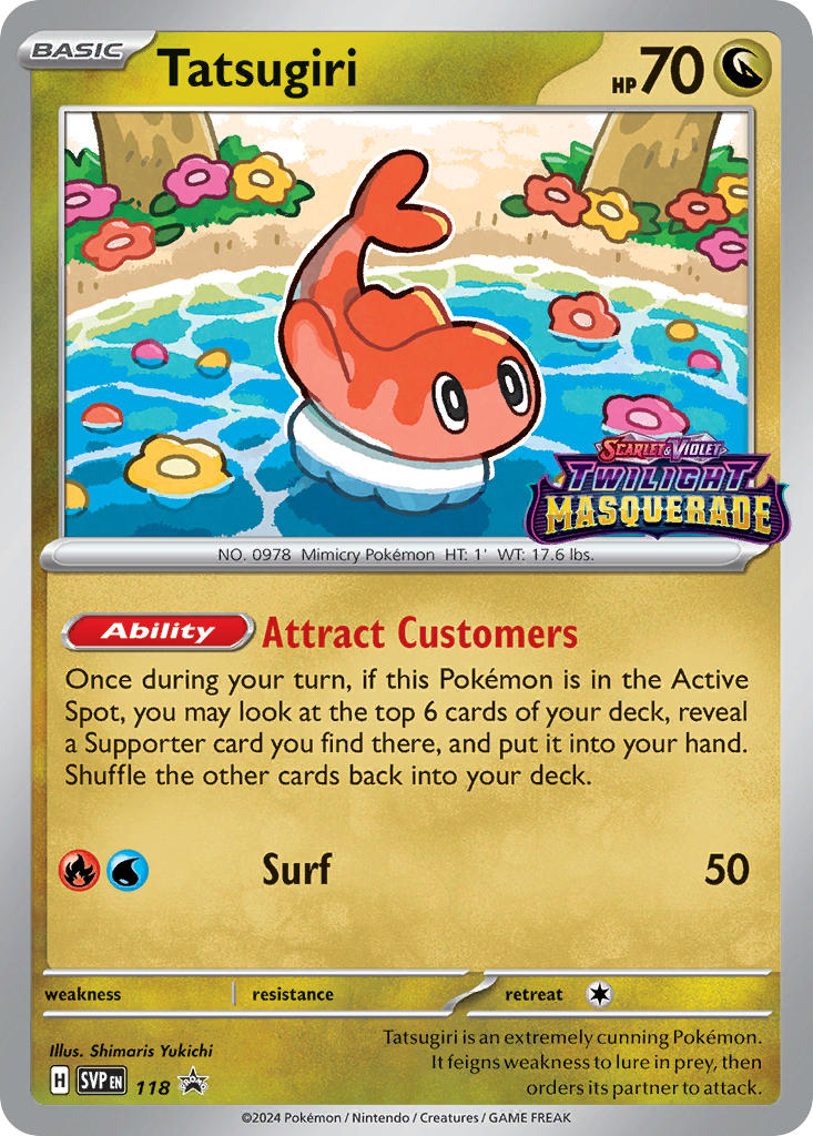 Tatsugiri 118/SVP Promo Scarlet & Violet Promos Pokémon card