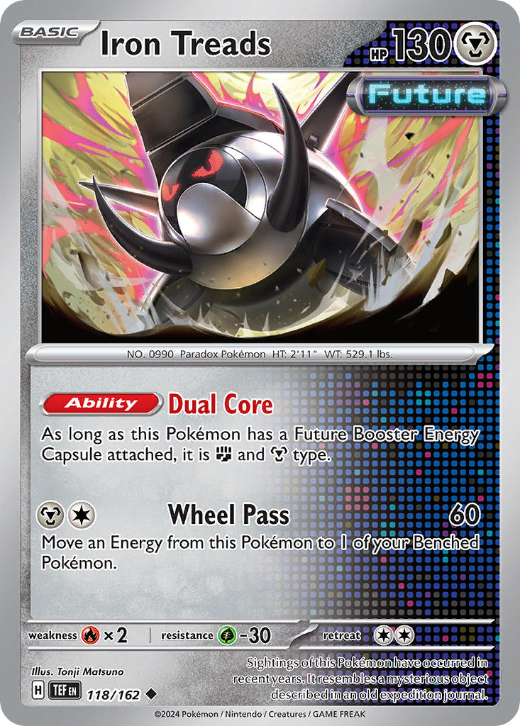 Iron Treads 118/162 Rare Temporal Forces Pokémon card