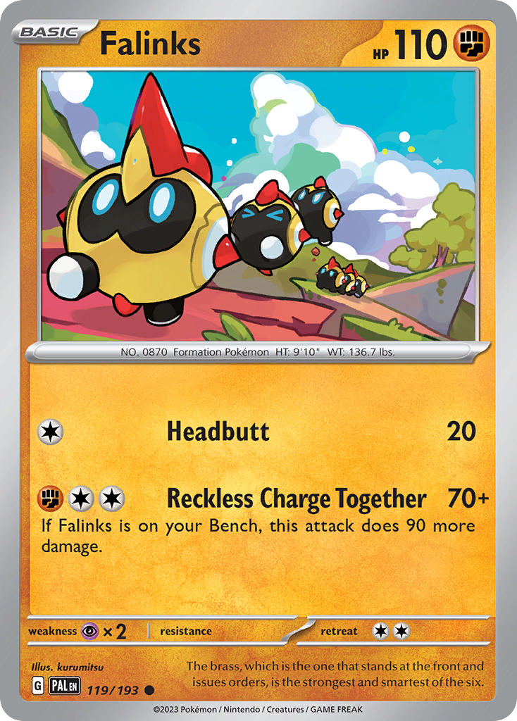 Falinks 119/193 Uncommon Paldea Evolved Pokémon card
