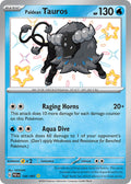 Paldean Tauros 120/091 Shiny Rare Paldean Fates Pokémon card