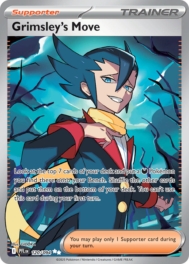 Grimsley's Move 120/094 Ultra Rare Phantasmal Flames Pokémon card