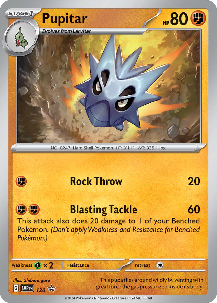Pupitar 120/SVP Promo Scarlet & Violet Promos Pokémon card