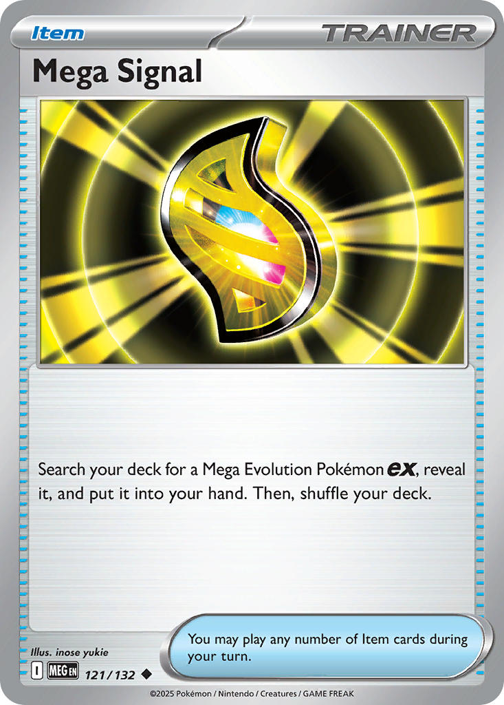 Mega Signal 121/132 Uncommon Mega Evolution Pokémon card
