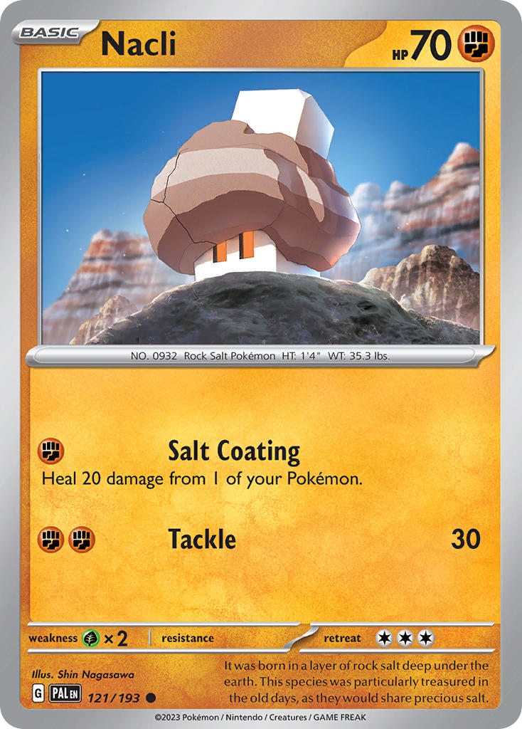 Nacli 121/193 Common Paldea Evolved Pokémon card
