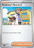Professor's Research [Professor Oak] 122/131 Common Prismatic Evolutions Pokémon card