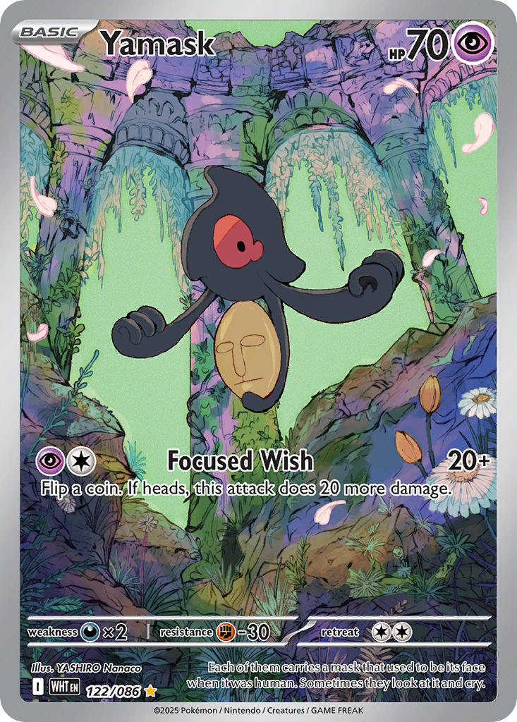 Yamask 122/086 Illustration Rare White Flare Pokémon card