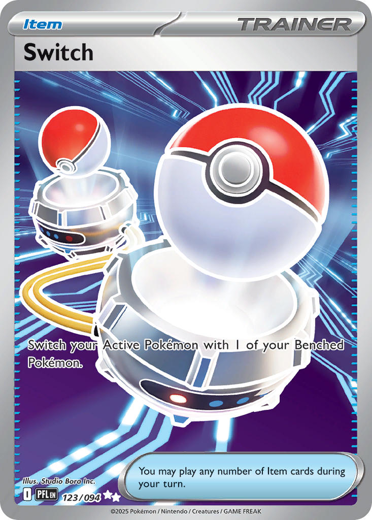 Switch 123/094 Ultra Rare Phantasmal Flames Pokémon card