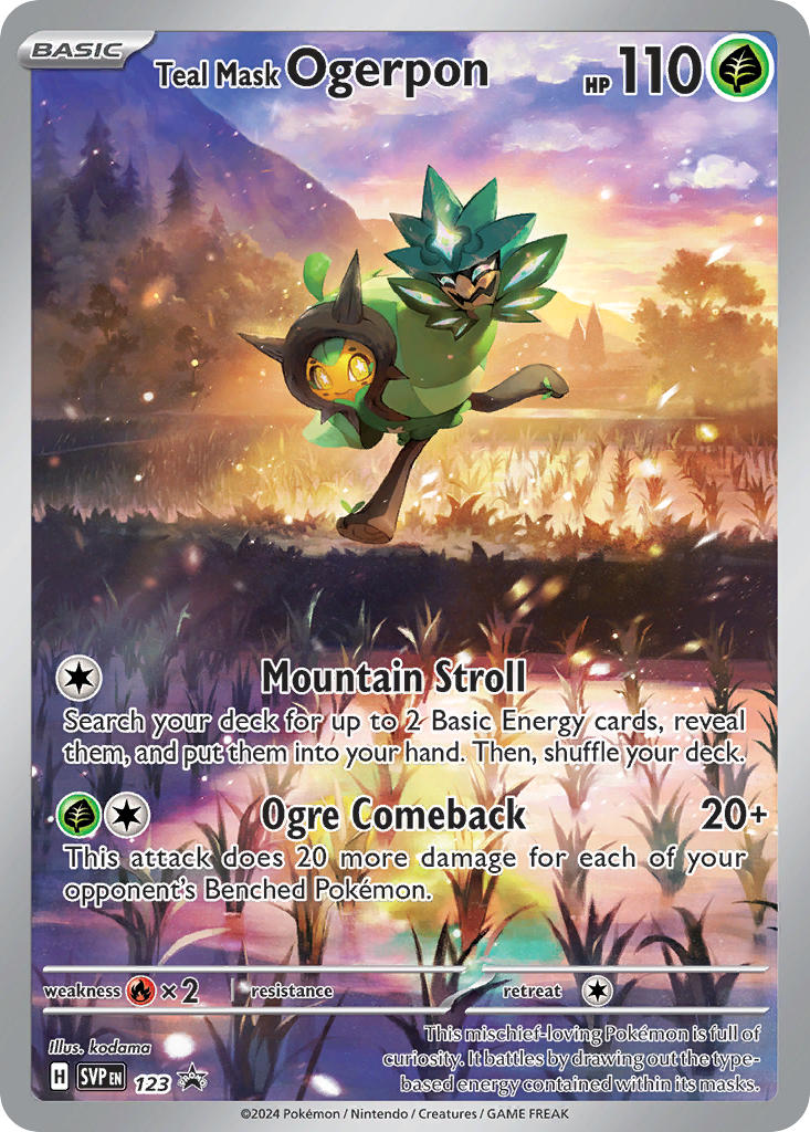 Teal Mask Ogerpon 123/SVP Promo Scarlet & Violet Promos Pokémon card
