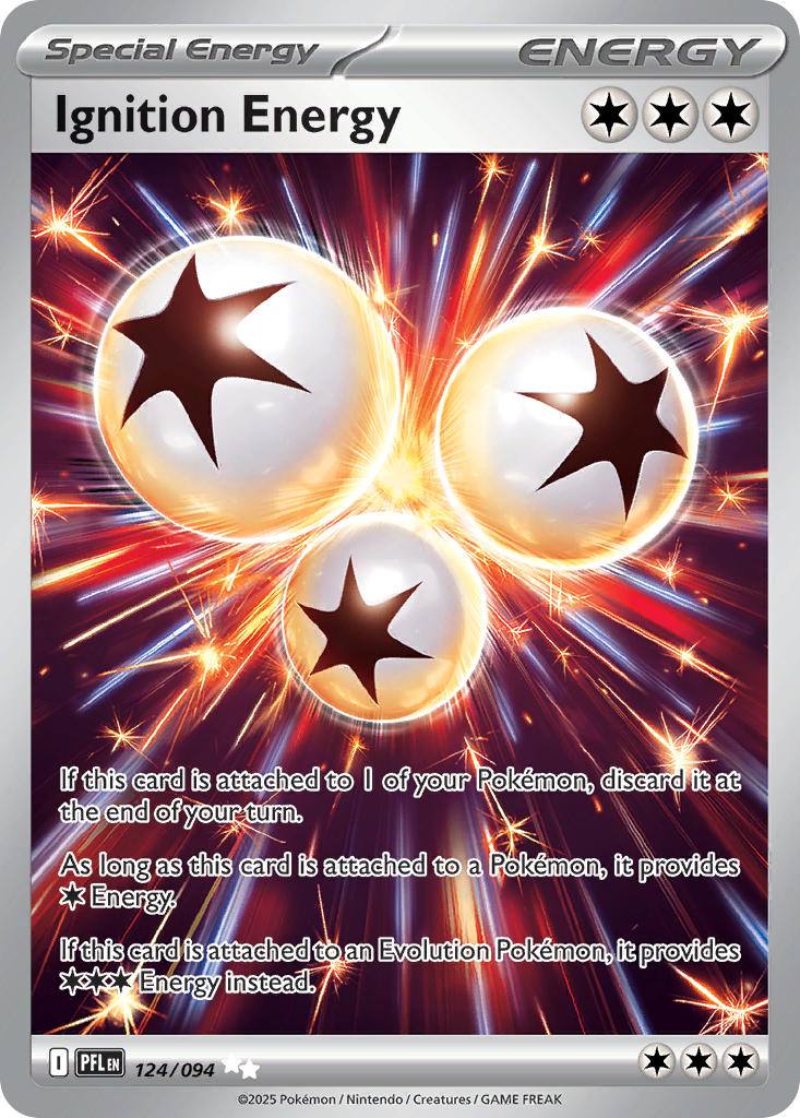 Ignition Energy 124/094 Ultra Rare Phantasmal Flames Pokémon card