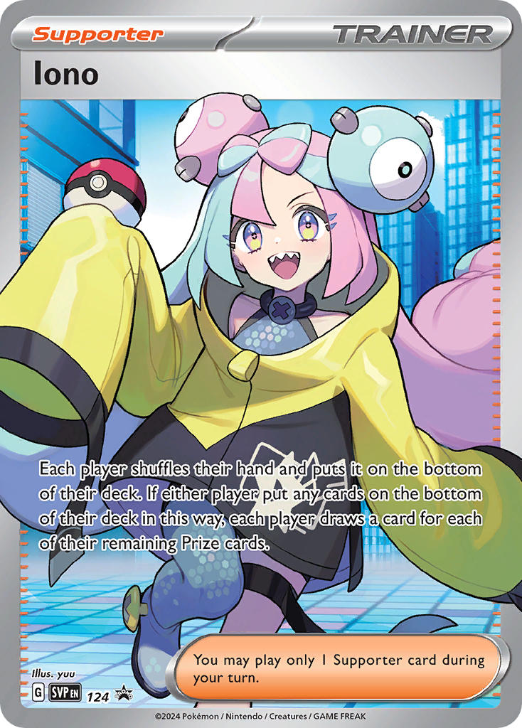 Iono 124/SVP Promo Scarlet & Violet Promos Pokémon card