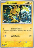 Electabuzz 125/165 Uncommon 151 Pokémon card