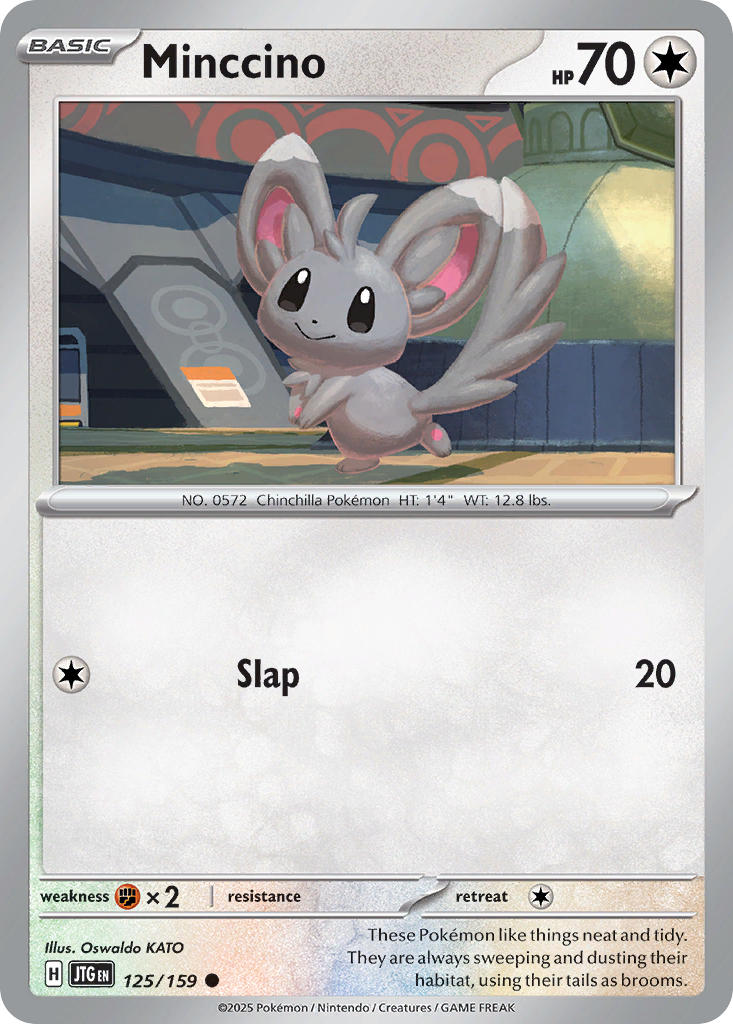 Minccino 125/159 Common Journey Together Pokémon card