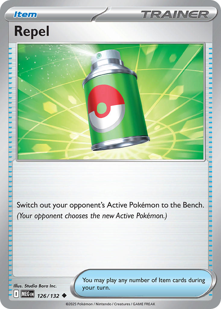Repel 126/132 Uncommon Mega Evolution Pokémon card