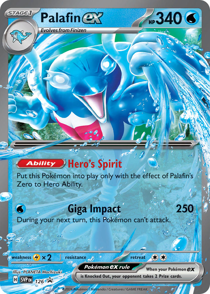 Palafin EX 126/SVP Promo Scarlet & Violet Promos Pokémon card