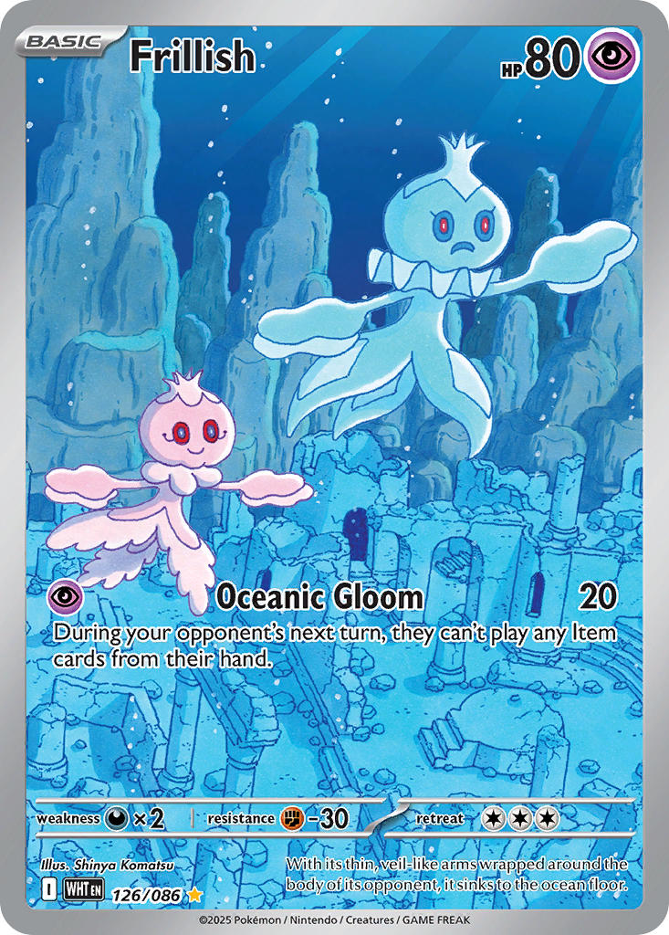 Frillish 126/086 Illustration Rare White Flare Pokémon card