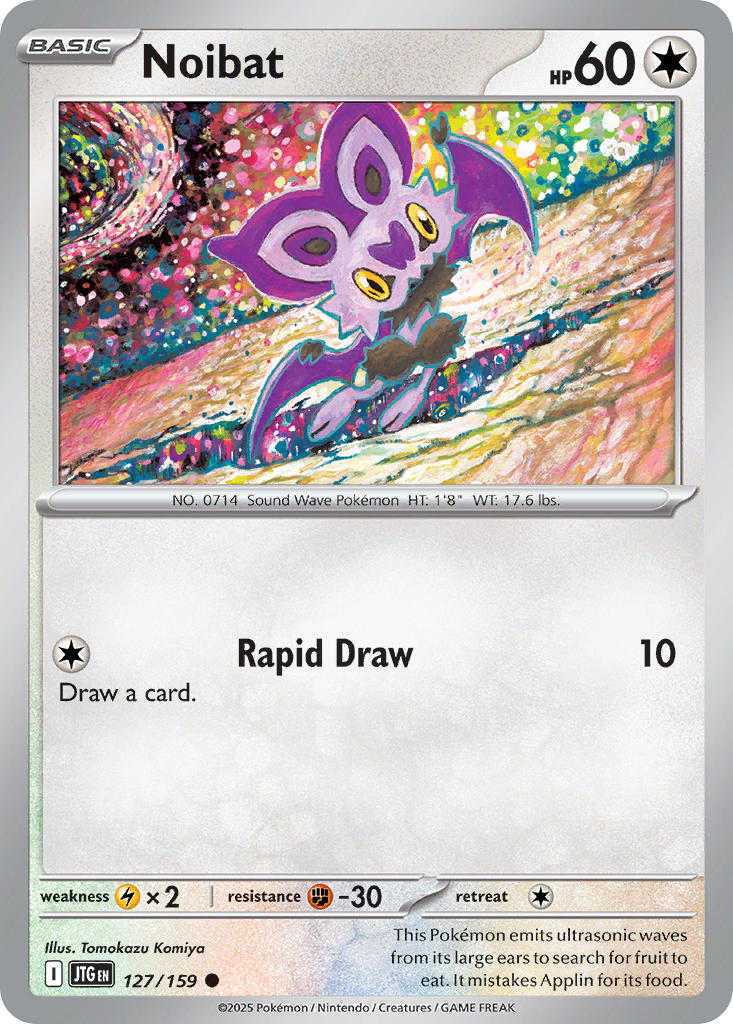 Noibat 127/159 Common Journey Together Pokémon card