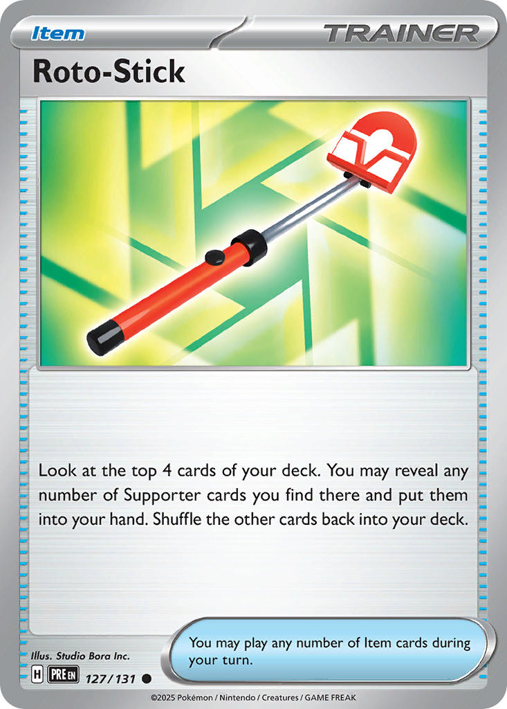 Roto-Stick 127/131 Common Prismatic Evolutions Pokémon card