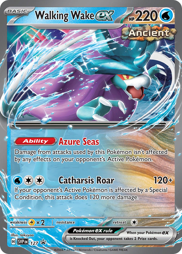 Walking Wake EX 127/SVP Promo Scarlet & Violet Promos Pokémon card