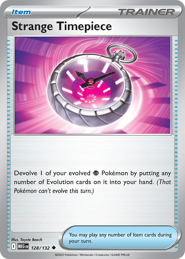 Strange Timepiece 128/132 Uncommon Mega Evolution Pokémon card
