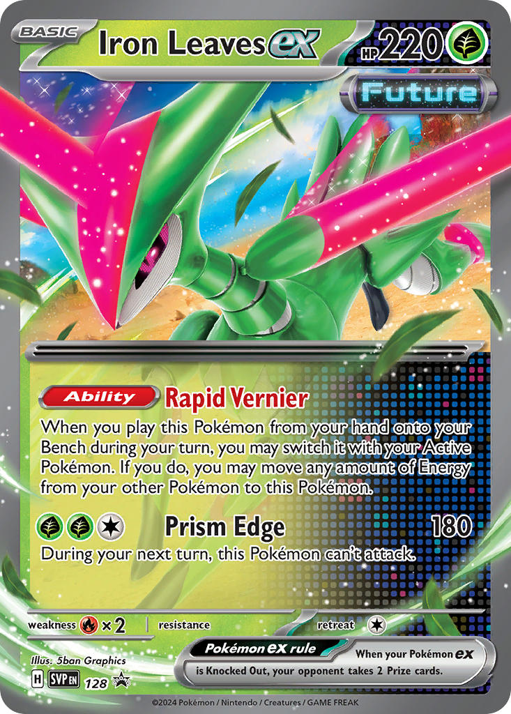 Iron Leaves EX 128/SVP Promo Scarlet & Violet Promos Pokémon card