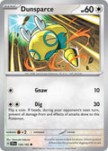 Dunsparce 128/162 Common Temporal Forces Pokémon card