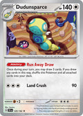 Dudunsparce 129/162 Rare Temporal Forces Pokémon card