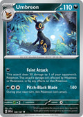 Umbreon 130/197 Uncommon Obsidian Flames Pokémon card