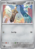 Honedge 130/182 Common Paradox Rift Pokémon card
