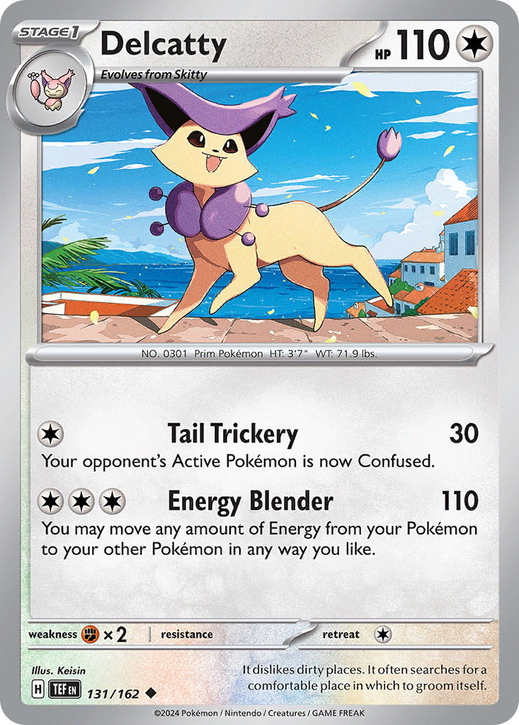 Delcatty 131/162 Rare Temporal Forces Pokémon card