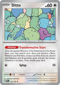 Ditto 132/165 Rare 151 Pokémon card