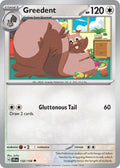 Greedent 132/159 Common Journey Together Pokémon card