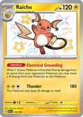Raichu 132/091 Shiny Rare Paldean Fates Pokémon card